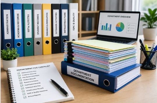 Department-wise checklist for criteria-wise NAAC documentation and evidence preparation by Bhavya Gyan Consultants