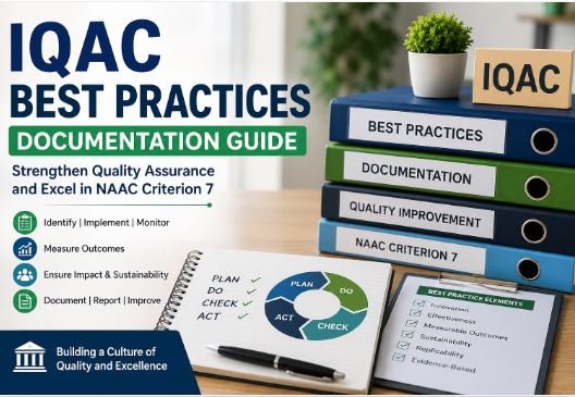 IQAC best practices documentation guide for colleges preparing for NAAC accreditation by Bhavya Gyan Consultants
